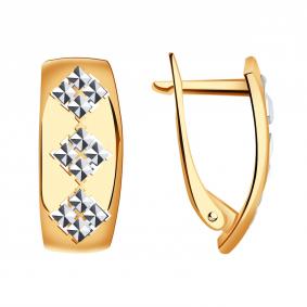 Золотые серьги Красносельский ювелир РАС811-3432 РАС811-3432 фото