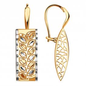 Золотые серьги Красносельский ювелир РАСд1002-3910 РАСд1002-3910 фото