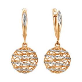 Золотые серьги Красносельский ювелир РАСд693-2835 РАСд693-2835 фото