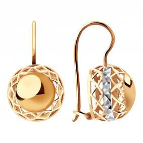 Золотые серьги Красносельский ювелир РАСд696-2844 РАСд696-2844 фото