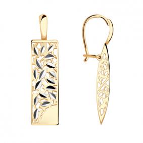 Золотые серьги Красносельский ювелир РАСд758-3229 РАСд758-3229 фото