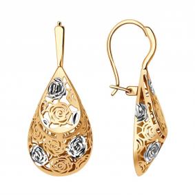 Золотые серьги Красносельский ювелир РАСд793-3393 РАСд793-3393 фото