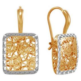 Золотые серьги Красносельский ювелир РАСд807-3423 РАСд807-3423 фото