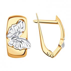 Золотые серьги Красносельский ювелир РАСд809-3428 РАСд809-3428 фото