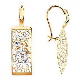 Золотые серьги Красносельский ювелир РАСд816-3442 РАСд816-3442 фото