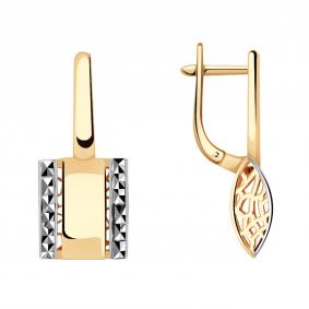 Золотые серьги Красносельский ювелир РАСд837-3583 РАСд837-3583 фото