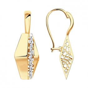 Золотые серьги Красносельский ювелир РАСд839-3585 РАСд839-3585 фото