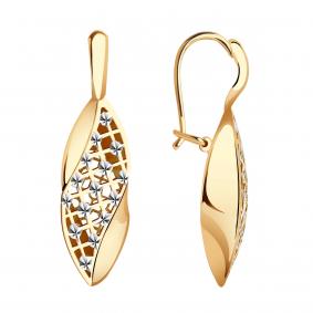 Золотые серьги Красносельский ювелир РАСд859-3622 РАСд859-3622 фото