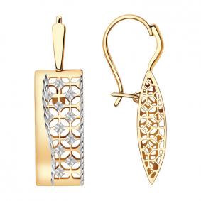 Золотые серьги Красносельский ювелир РАСд876-3687 РАСд876-3687 фото