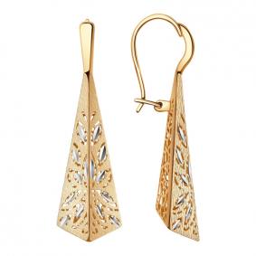 Золотые серьги Красносельский ювелир РАСд896-3735 РАСд896-3735 фото