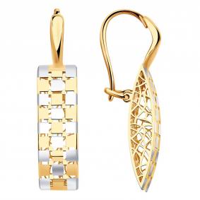 Золотые серьги Красносельский ювелир РАСд961-3847 РАСд961-3847 фото