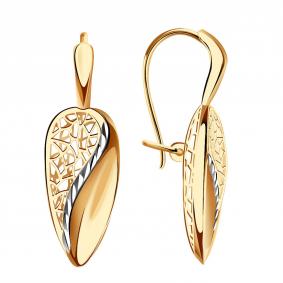 Золотые серьги Красносельский ювелир РАСд967-3856 РАСд967-3856 фото