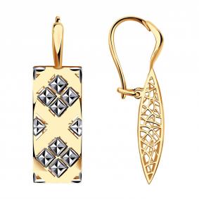 Золотые серьги Красносельский ювелир РАСд977-3876 РАСд977-3876 фото