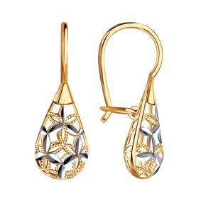 Золотые серьги Красносельский ювелир РАСд994-3898 РАСд994-3898 фото