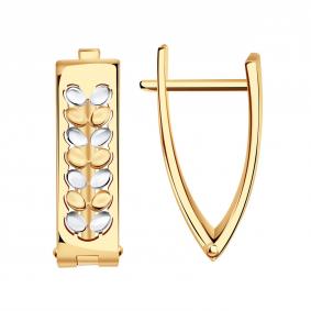 Золотые серьги Красносельский ювелир РАСд995-3901 РАСд995-3901 фото