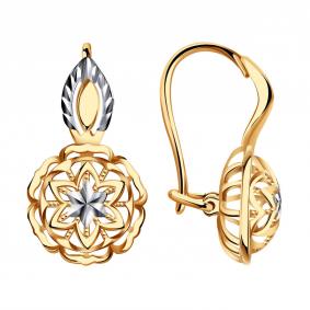 Золотые серьги Красносельский ювелир РАСд997-3903 РАСд997-3903 фото