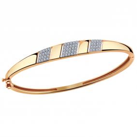 Золотой браслет Красносельский ювелир РБРд-129 с фианитом РБРд-129 фото