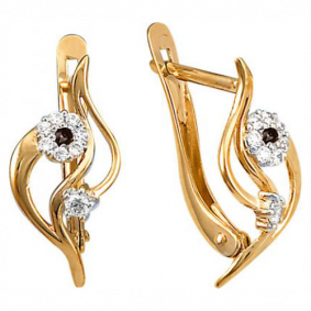 Золотые серьги Красносельский ювелир РС2219 РС2219 фото