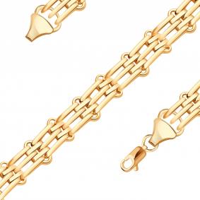 Золотой браслет плетение Фантазийное Радуга РТ-16339-Б РТ-16339-Б фото