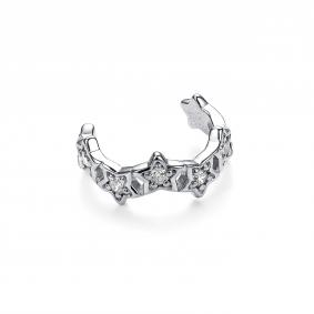 Серебряные серьги Дар С-2816р00 с фианитом С-2816р00 фото