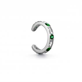 Серебряные серьги Дар С-2825рс200133 с фианитом и кварцем С-2825рс200133 фото