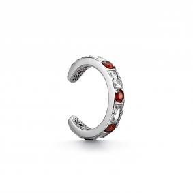 Серебряные серьги Дар С-2825рс20078 с фианитом С-2825рс20078 фото