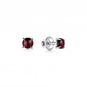 Серебряные серьги Дар С-3896рк410 с родолитом С-3896рк410 фото