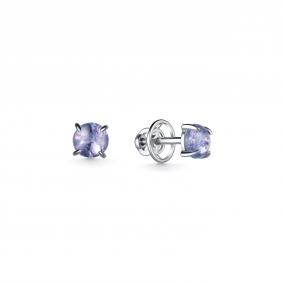 Серебряные серьги Дар С-3896рк464 с танзанитом С-3896рк464 фото