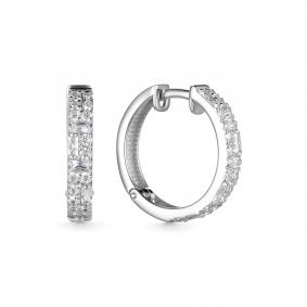Серебряные серьги Дар С-4110рс200 с фианитом С-4110рс200 фото