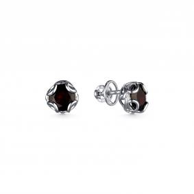 Серебряные серьги Дар С-4120рс404 с гранатом С-4120рс404 фото
