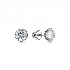 Серебряные серьги Дар С-5067рс200 с фианитом С-5067рс200 фото