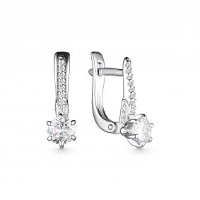 Серебряные серьги Дар С-5088рс200 с фианитом С-5088рс200 фото