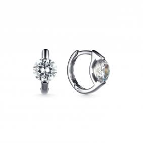 Серебряные серьги Дар С-5124рс200 с фианитом С-5124рс200 фото