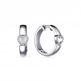 Серебряные серьги Дар С-5125р00 с фианитом С-5125р00 фото