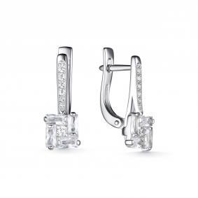 Серебряные серьги Дар С-5133рс200 с фианитом С-5133рс200 фото