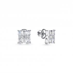 Серебряные серьги Дар С-5142рс200 с фианитом С-5142рс200 фото