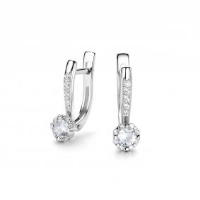 Серебряные серьги Дар С-5172рс200 с фианитом С-5172рс200 фото
