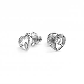 Серебряные серьги Дар С-5197р00 с фианитом С-5197р00 фото
