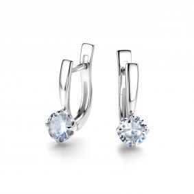 Серебряные серьги Дар С-5211рс200 с фианитом С-5211рс200 фото