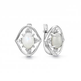 Серебряные серьги Дар С-5238рк43600 с фианитом С-5238рк43600 фото