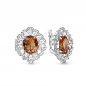 Серебряные серьги Дар с Ситаллом цвета султанит С-5270рс31800 С-5270рс31800 фото