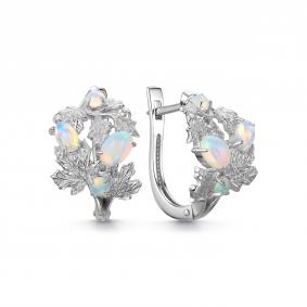 Серебряные серьги Дар С-5280рк1170 с опалом С-5280рк1170 фото