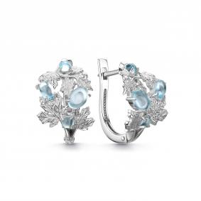 Серебряные серьги Дар С-5280рк402 с топазом С-5280рк402 фото