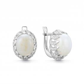 Серебряные серьги Дар С-5288рк43600 с фианитом С-5288рк43600 фото