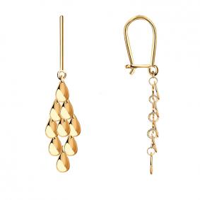 Золотые серьги Красносельский ювелир С2093 С2093 фото