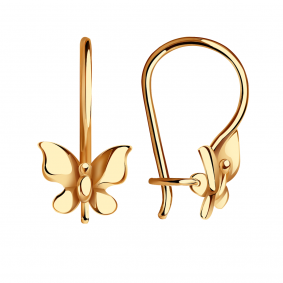 Золотые серьги Александра С228ск С228ск фото