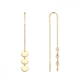 Золотые серьги Красносельский ювелир С3523 С3523 фото