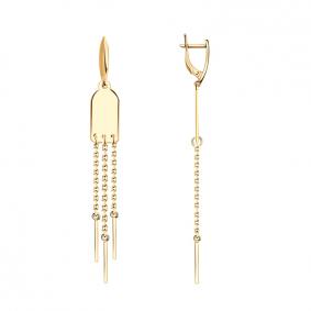 Золотые серьги Красносельский ювелир С3605 С3605 фото