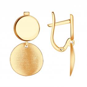 Золотые серьги Красносельский ювелир С3707 С3707 фото