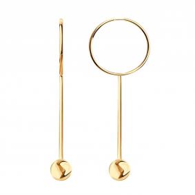 Золотые серьги Красносельский ювелир С3712 С3712 фото